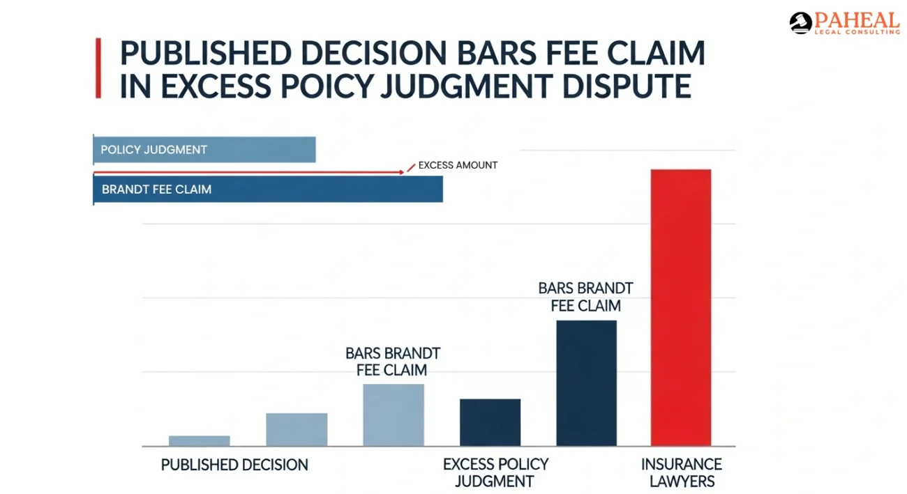 Published Decision Bars Brandt Fee Claim in Excess Policy Judgment Dispute